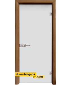 Стъклена интериорна врата, Matt G 11, каса Златен дъб