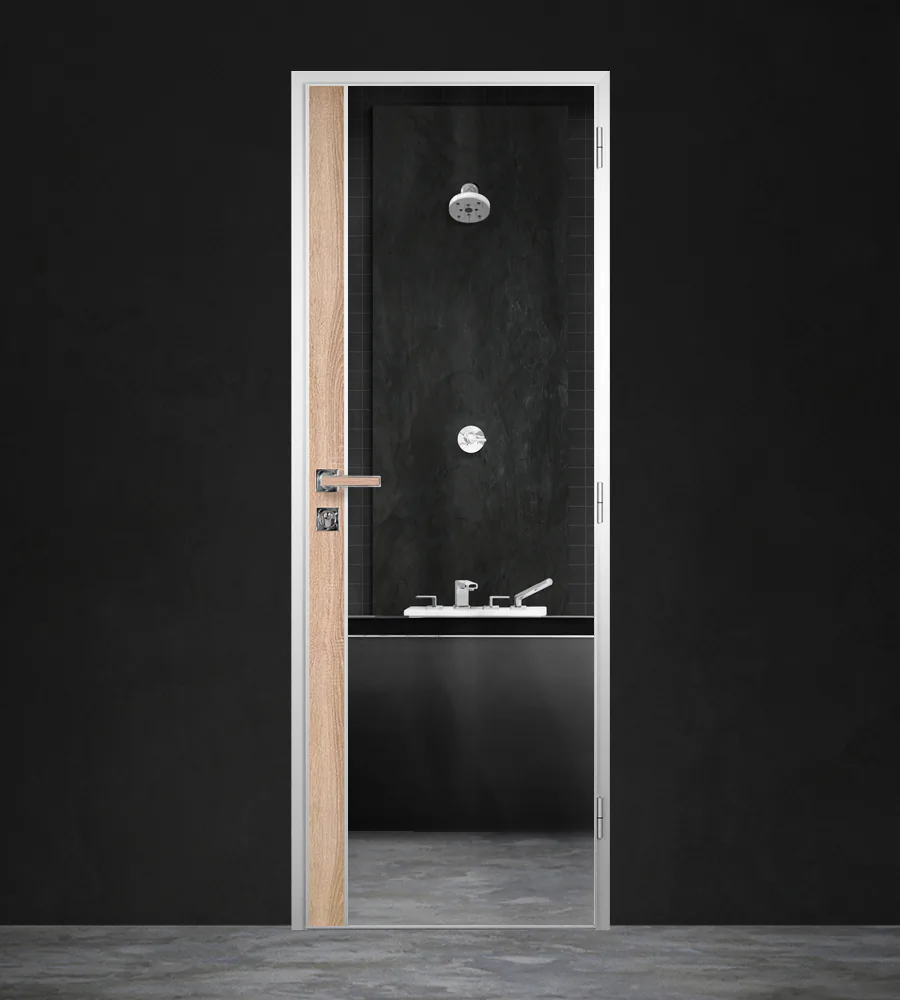 Gradde Verade Oak Bathroom Door, Country A