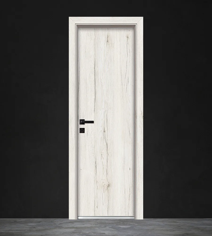 Invado Snowy Oak Bathroom Door, Side B